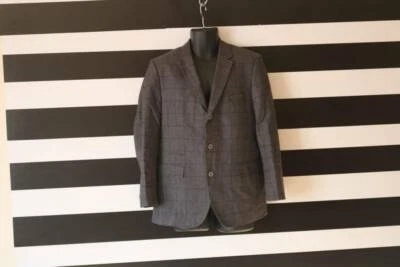 Мужское спортивное пальто шерстяной блейзер Hugo Boss REDA Super 110 на трех пуговицах размер 42R - Изображение 1 из 4