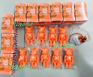 Medicom Bearbrick Series 39 Basic Letter Orange 100% be@rbrick set 9pc S39 - Picture 1 of 3