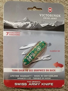 Kiss Me Im Irish Victorinox Classic Sd Swiss Army Knife SMKW St. Patrick's Day - Picture 1 of 4
