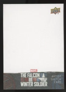 Marvel 2020 UD Falcon and the Winter Soldier Artist Sketch Card Blank 1/1 C1 - Picture 1 of 2