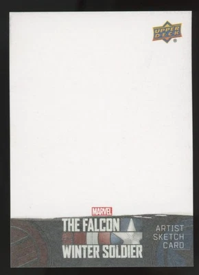 Marvel 2020 UD Falcon and the Winter Soldier Artist Sketch Card Blank 1/1 C1 - Image 1 of 2