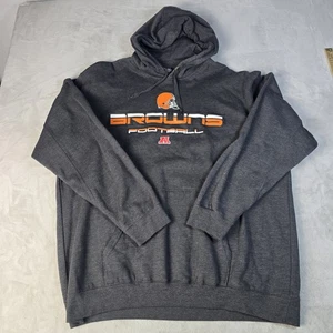 Ropa del equipo de la NFL para hombre Cleveland Browns gris sudadera con capucha talla 2XL - Imagen 1 de 7