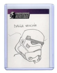 Star Wars Heritage 2005 Topps Artist Sketch Dalla Vecchia 1/1 Stormtrooper (c) - Picture 1 of 4