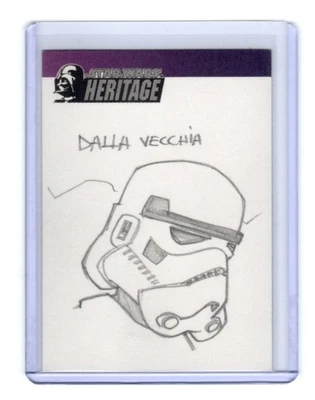 Star Wars Heritage 2005 Topps Artist Sketch Dalla Vecchia 1/1 Stormtrooper (c) - Image 1 of 4