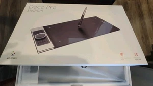 XP Pen Deco Pro Medium Graphics Drawing Tablet 11x6 Active Area 8192 MINT COND!! - Afbeelding 1 van 11