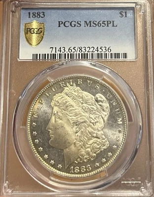 1883 PCGS MS65PL Morgan Silver Dollar - Image 1 of 4