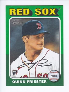 2024 Topps Heritage High #579 QUINN PRIESTER RC Red Sox GREEN VARIATION Rookie - Bild 1 von 2