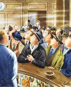 The New Yorker Nov 5 1949 Original Magazine Cover Multi-Color Print by Alajalov - Picture 1 of 4