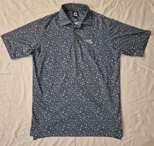 FootJoy Performance Bay Hill Golf Polo Stampa All Over Uomo Medium M - Foto 1 di 7