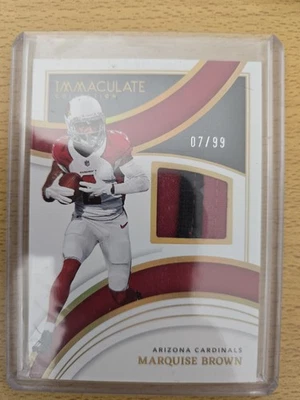 2022 Immaculate Marquise Brown Immeasurables Hollywood Jersey 3-Clr Patch #/99 - Image 1 of 4