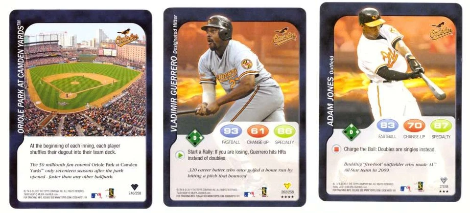 2011 Topps Attax - BALTIMORE ORIOLES Team Set  - Image 1 of 1