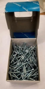 Woodscrew- Twin thread Pozi head, countersunk BZP 8x1.1/2" Box 200 - Picture 1 of 2