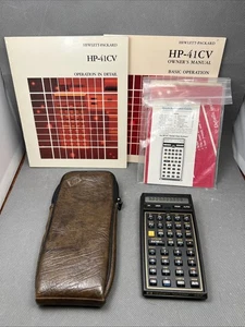 Calculadora HP-41CV media tuerca con estuche y manuales - Imagen 1 de 12