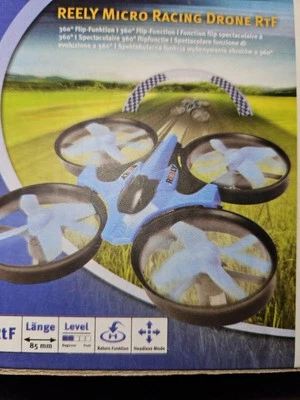 Reely Micro Racing Drohne RTF Mini Quadcopter 85mm Mit Ersatz Propeller  - Bild 1 von 4