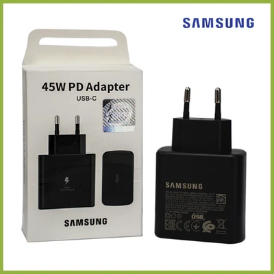 Original Samsung Schnellladegerät 45W+USB-C Ladekabel Galaxy S22 S23 S24 Ultra - Bild 1 von 4