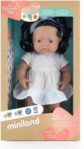 Miniland Educational My Friends & Me Baby Doll Latin Girl Dressed 38cm - Picture 1 of 2