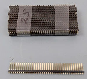 (15) GOLD Pin Header 36-Pin 0.100" Single Row, Extra Long - Picture 1 of 3