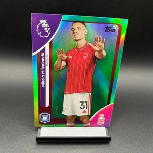 2025-26 Topps Premier League #237 Nikola Milenkovic Green /99 - Picture 1 of 2