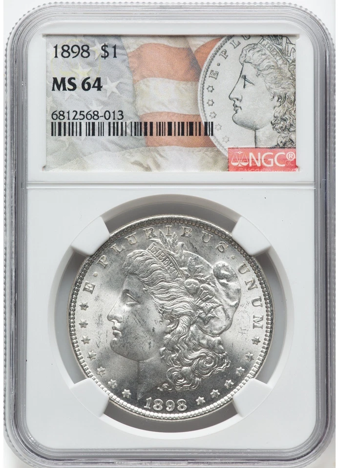 1898 Morgan Dollar NGC MS64 - Image 1 of 4