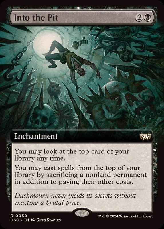 MTG Full Art Into the Pit English DSC - Image 1 of 1