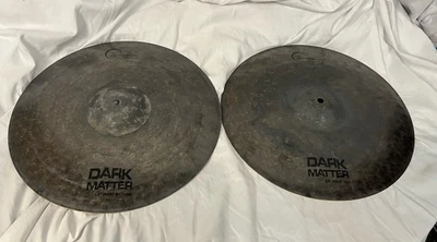 Dream 15" Dark Matter Hi Hat Cymbals Open Box - Image 1 of 4