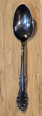 1 cucharadita antigua Demitasse 1881 Rogers plateada "¿Carlton?" Pat Sep 1898 5"L Foto 1 de 4