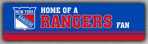 New York Rangers Hockey Banner 60x240cm 2x8ft Home of A  Rangers Fan Flag Cover