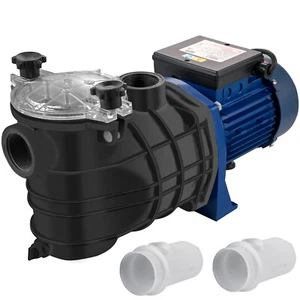VEVOR Pompa per Piscina 1HP 750W Pompa Filtro Piscina 12000 L/H Pompa di Acqua - Photo 1/12