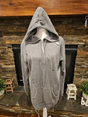 Suéter Miss Me Gris Hvy Distressed/Gris Santo Talla Grande #0152 Foto 1 de 4