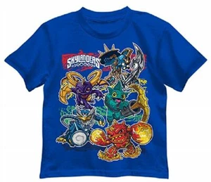 Skylanders☆Little Boys' Gang T-Shirt☆Gill Grunt Spyro Jet-Vac Eruptor Chop Chop - Picture 1 of 1