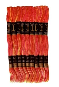 Threads Cross Stitch/Long Stitch Cotton Threads,(Multicolor, 1315), (Pack of 25) - Picture 1 of 1