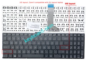 New for ASUS X553M X553MA K553M K553MA X551 X551C X551CA US Keyboard black - Picture 1 of 3