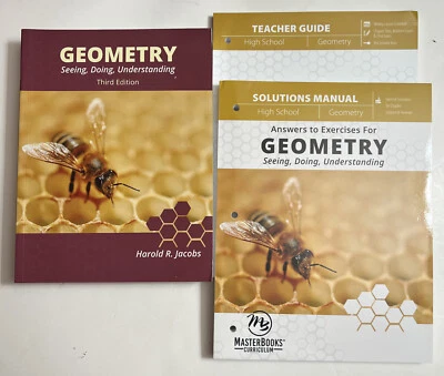 Harold Jacobs Geometry ,(3rd edition) (Paperback) Set, Text, Solutions, Teachers - Image 1 of 4