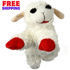 Plush Dog Toy, Multipet Lambchop Lamb Chop Easter 10", White/Tan, Small Squeaky 
