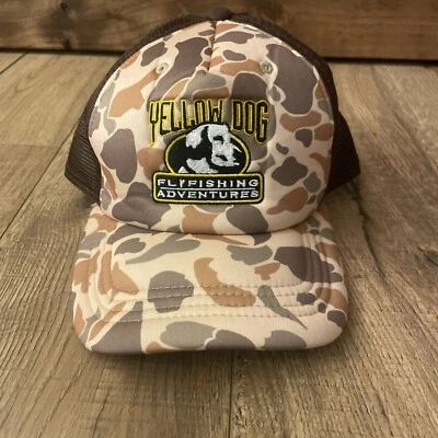 Yellow Dog Fly Fishing Foamy Trucker Hat (Duck Camo) Bozeman Montana - Image 1 of 4