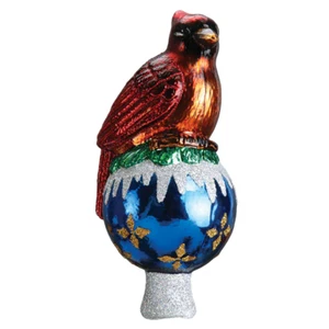 Old World Christmas Cardinal Tree Top w - Picture 1 of 1