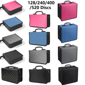 128/240/400/520 Disc CD/DVD Wallet Binder Book Sleeves Storage Bag Carrying Case - Picture 1 of 168