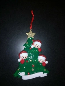 BRAND NEW ELVES 3 KIDS CHILDREN ELVES PERSONALIZABLE CHRISTMAS TREE ORNAMENT - Picture 1 of 1