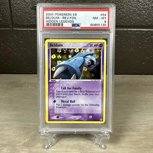 Pokemon Beldum EX Hidden Legends Reverse Holo #54 PSA 8 Near Mint - Mint - Picture 1 of 10