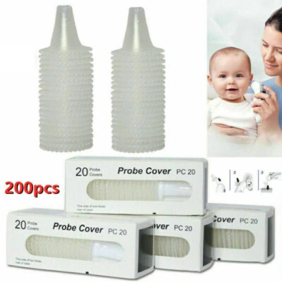 200pcs For Braun Thermoscan Ear Thermometer Replacement Lens Filters Probe Cover - image 1 of 4
