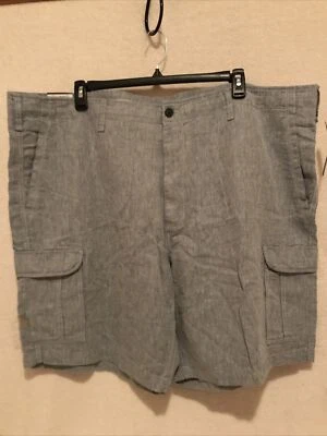 Pantalones Cortos Liz Claiborne Grandes Para Hombre Azul Frente Plano Talla 52 Ventas al por menor $42 (TW-1994) Foto 1 de 4