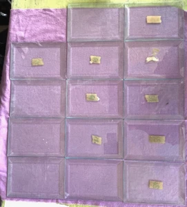 14 / Fourteen Pieces Beveled Rectangles 4 3/8" x 6 3/8" ~ 1/2" BEVEL - Picture 1 of 4