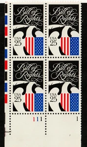 Scott 2421 25¢ Bill of Rights MNH Free Shipping - Picture 1 of 1
