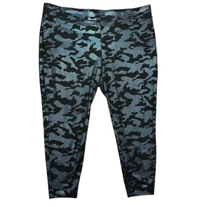 TORRID Leggings Women's 4X Black Metallic Camoflage Multi Pull On Cotton Spandex - Picture 1 of 11