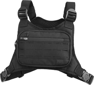 Chest Pack Running Chest Bag for Men Chest Holster Running Vest Chest Rig Fanny - Picture 1 of 12