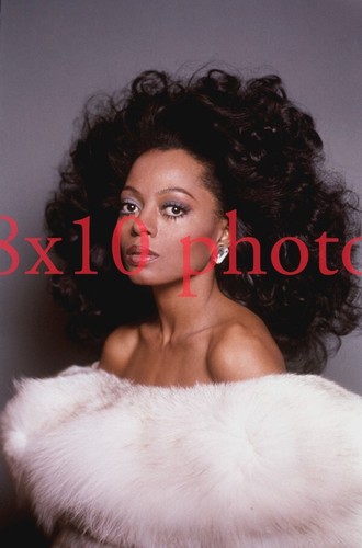 DIANA ROSS #340 AVVOLTO IN PELLICCIA CAPPOTTO le supreme spazzato via mogano foto 8x10