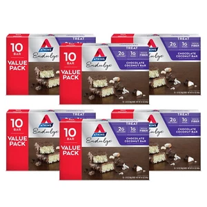 Endulge Chocolate Coconut Bar Dessert Favorite High in Fiber Low Sugar 6/10Packs - Picture 1 of 6