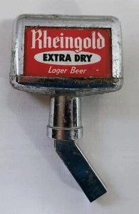 Vintage Rheingold Extra Dry Lager Bier Zapfhahn Knopf Griff Werbung - Bild 1 von 6