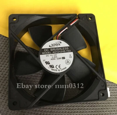 1pcs  ADDA AD1212HB-Y53 DC 12V 0.40A 12032 12CM Ball Bearing Cooling Fan 3pin - Image 1 of 2