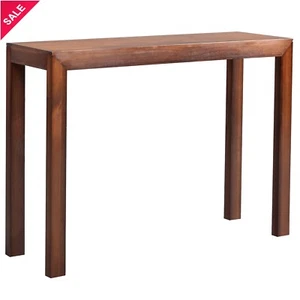 Pinewood Entryway Console Table Narrow Sofa Table for Entryway Hallway Walnut - Picture 1 of 7